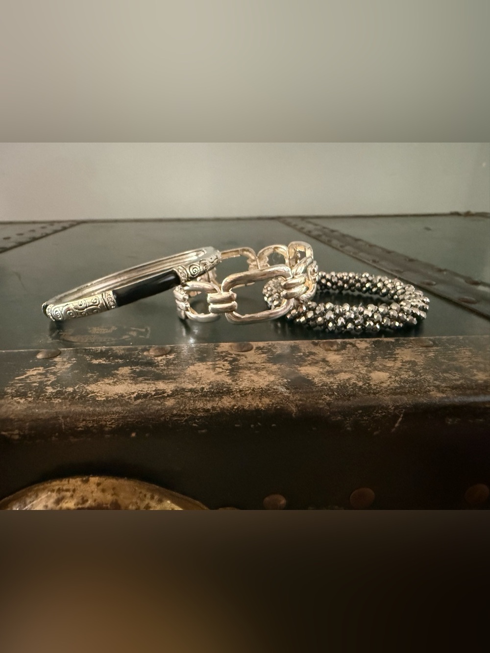Vintage Silver Tone Bracelets Three